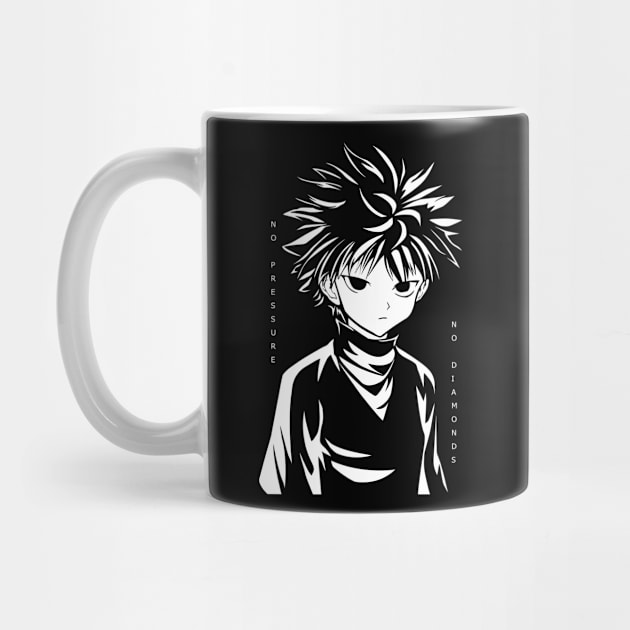 Killua No Pressure No Diamonds by Planet of Tees